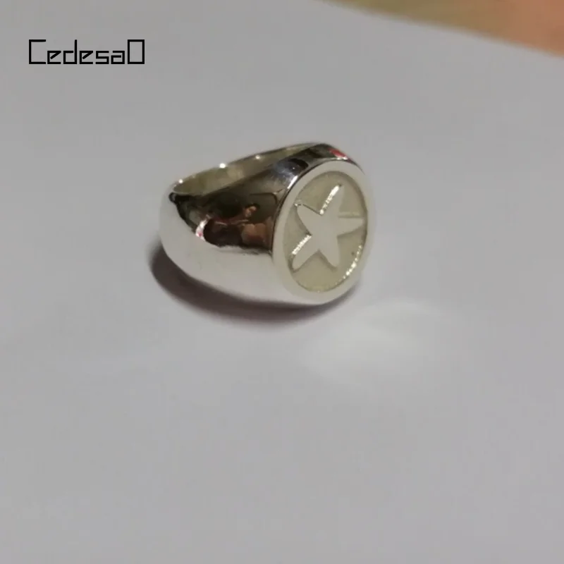 Customized Signet Men Ring 925 Solid Silver Accept Design Picture 3D Fashion Graduation Anniversary Ring For Students Gift