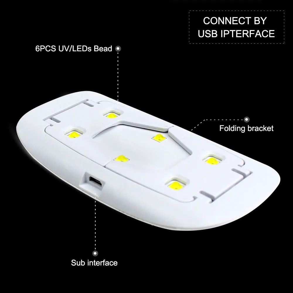 Rainbow MINI 1 UV โคมไฟเล็บ LED Light แบบพกพา Mini UV หลอดไฟ LED เครื่องเป่าเล็บสำหรับเจลเคลือบเงาเล็บ Art เครื่องมือ