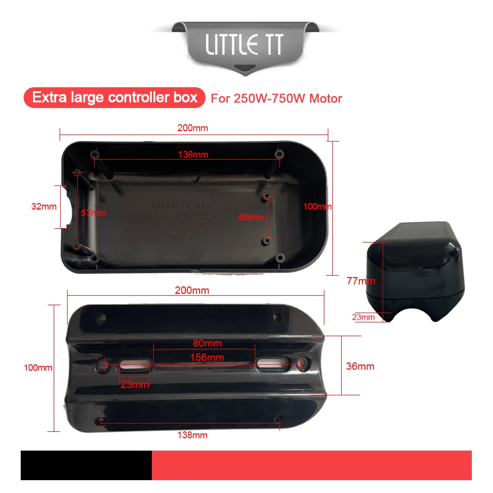 Skrzynka kontrolera roweru elektrycznego, akcesoria do zestawu silnikowego, mały, duży, bardzo duży rozmiar do roweru elektrycznego Mosfet 9, 12