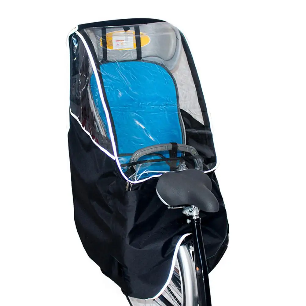 

Bike Child Seat Rain Canopy Durable Cold-Proof Bicycle Rain Cover For Rear Child Seat Breathable Windproof Bike Child Seat Rain