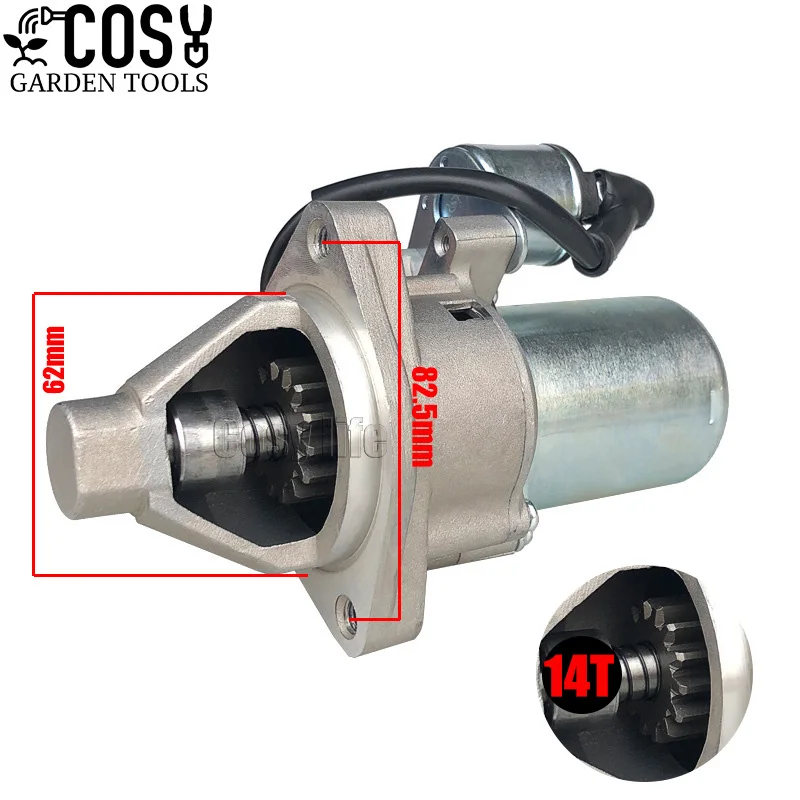 

Gasoline Generator Accessories for 168F/170F/188F 190F GX160/GX210 GX390 2‑8KW Starter Motor Replacement