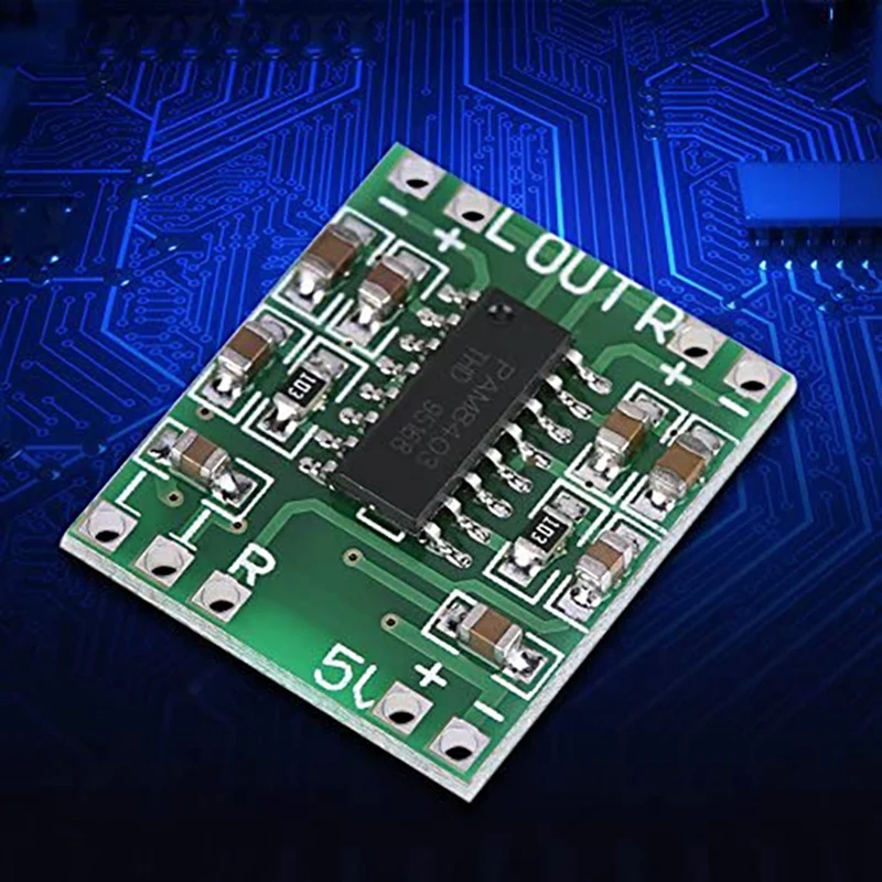 5 Pcs Digital Power Amplifier Board,2X3W Type D PAM8403 Audio Module DC 5V Digital Audio Amplifier Board Module