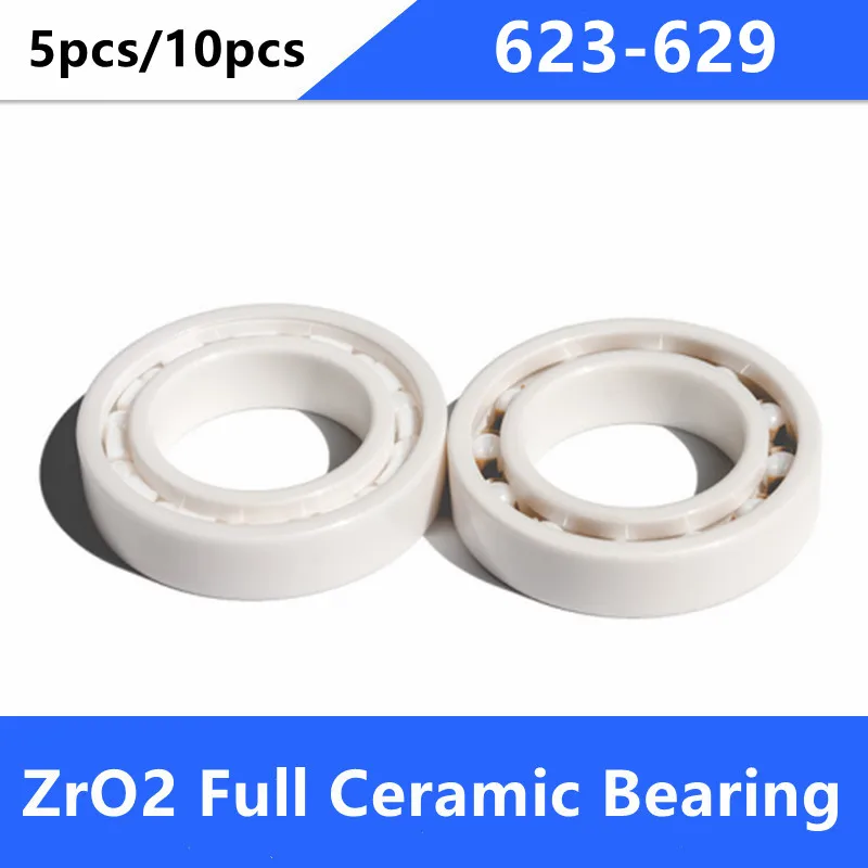 

5/10pcs 623 624 625 626 627 628 629 ZrO2 full Ceramic ball bearings Zirconia ceramic bearings