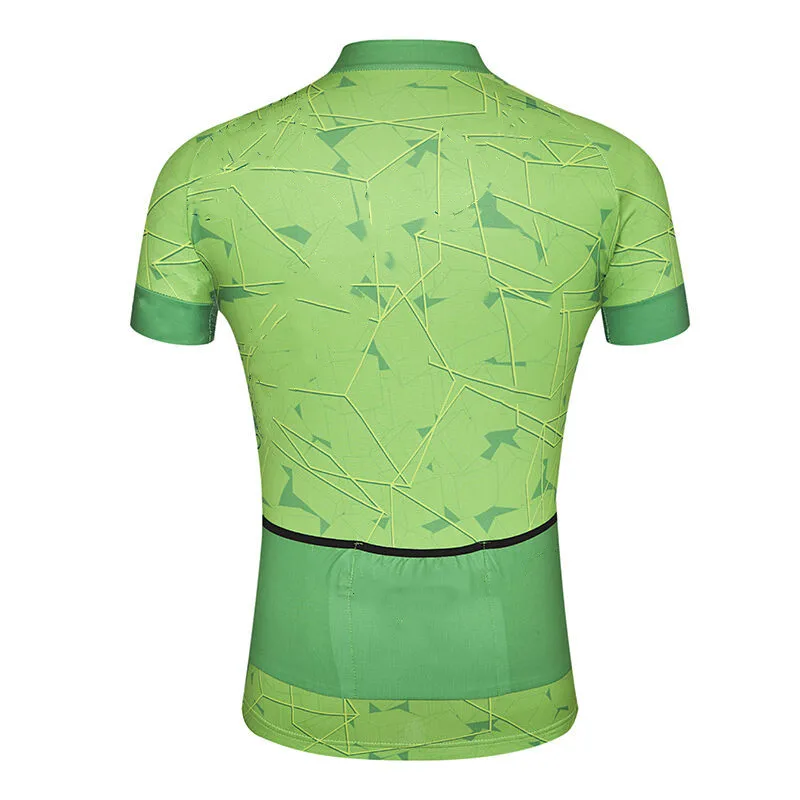 Maglia da corsa estiva cerniera completa aderente manica corta abbigliamento da ciclismo camicie da bicicletta professionali all\'aperto con tasca