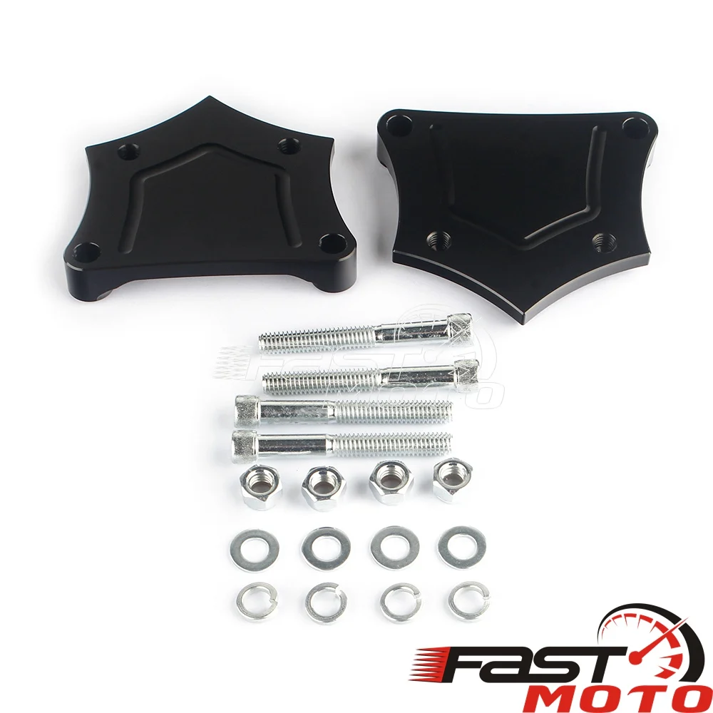 

0.64" Thickness Motorcycles Front Fender Spacers Ricer Mudguard Bracket Kits 7.250" For Harley 23" 26" Touring 2014-2019