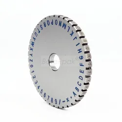 BateRpak – roue de marquage en pointillés, pour estampage de lettres, pièces, hauteur de police 3/4/5/6mm, choisissez une, prix de la roue uniquement