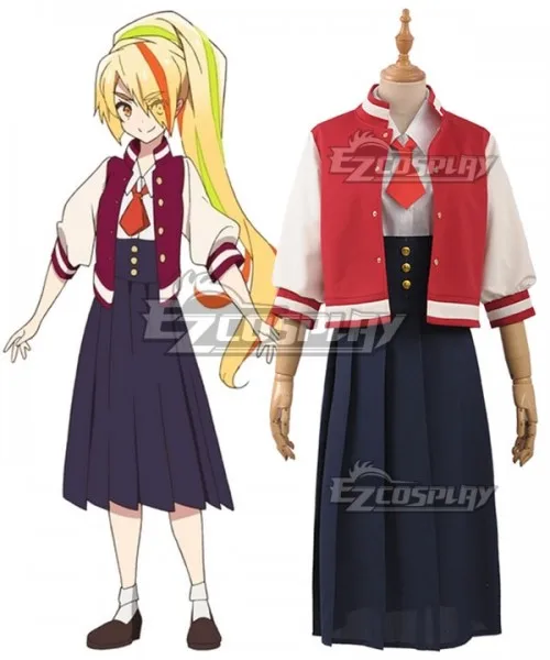 

Zombieland Saga Nikaidou Saki Normal School Uniform Suit Dress Girls Party Outfit Halloween Carnival Set Cosplay Costume E001