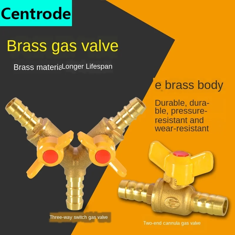 แก๊สสามวาล์วธรรมชาติแก๊สเจดีย์หัว Intubation หนึ่งจุดสองแก๊ส Connector แก๊สเหลวสาม-ทิศทางวาล์ว