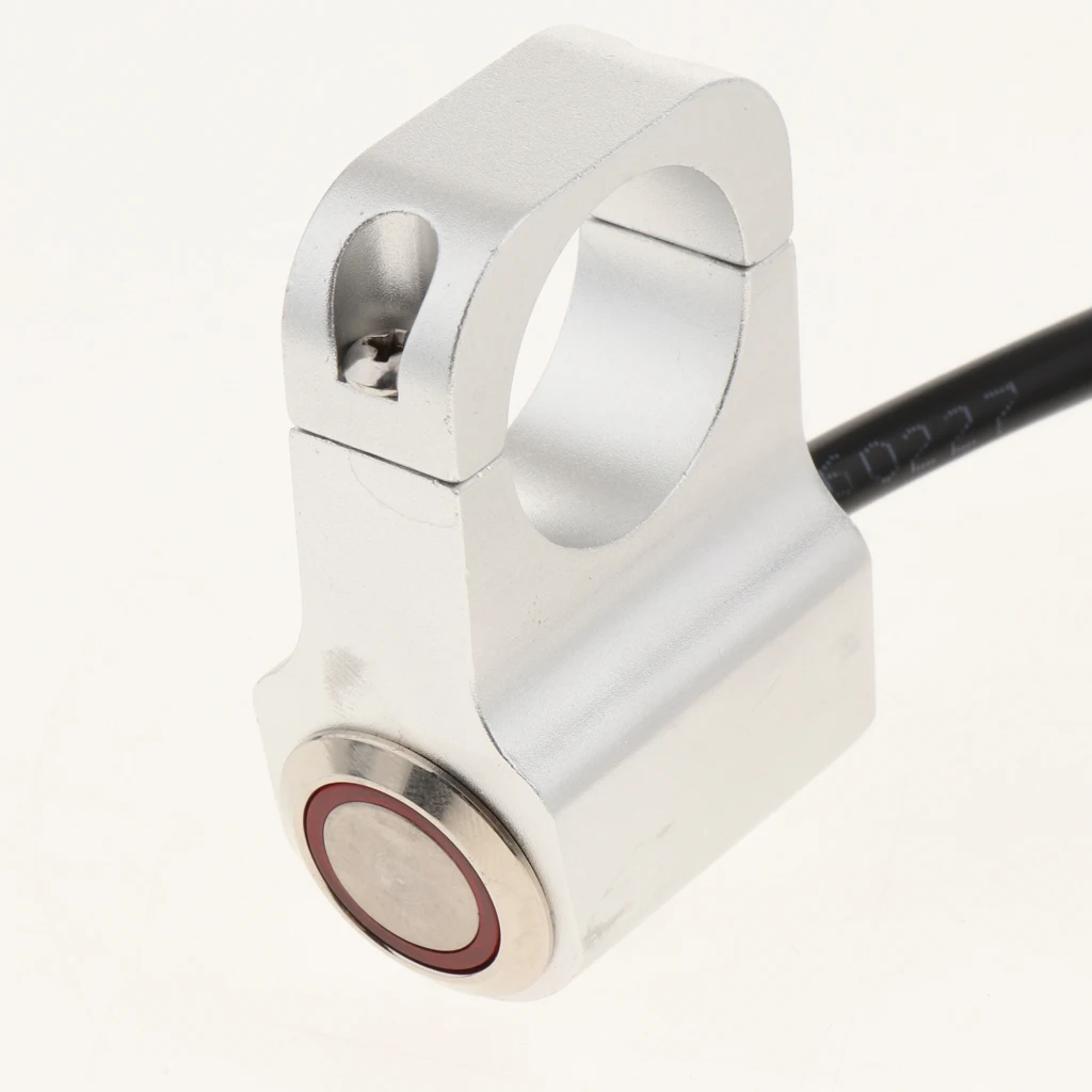 Motorcycle Handlebar Headlight Switch DC 12V Waterproof Switch Fog Spotlight Switch aluminium alloy for Electric Motorbike ATV