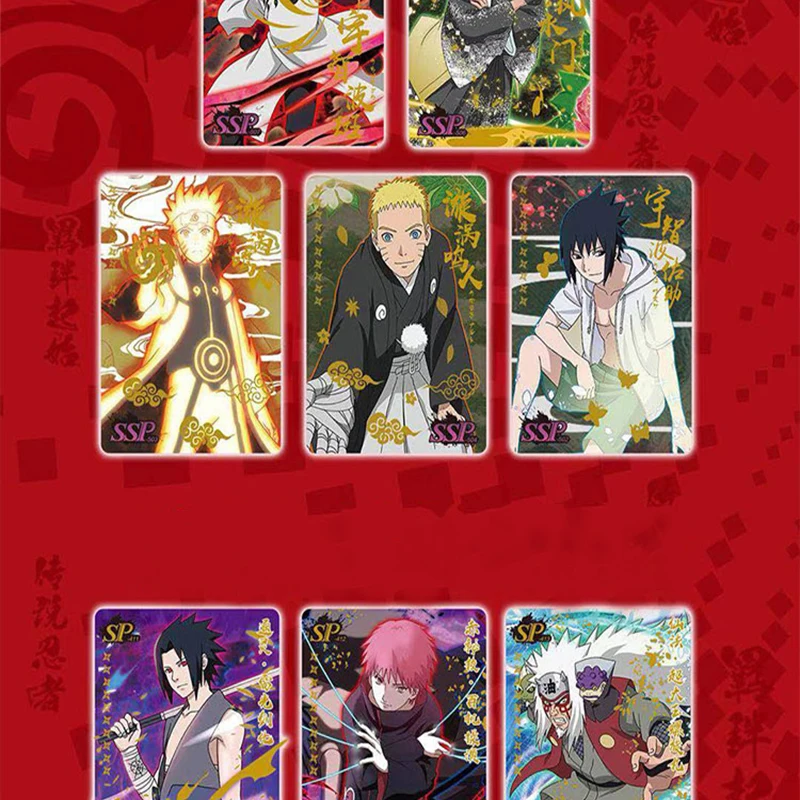 Naruto Cards Letters Paper Card Letters One Games bambini Anime periferiche Character Collection regalo per bambini giocattolo per carte da gioco