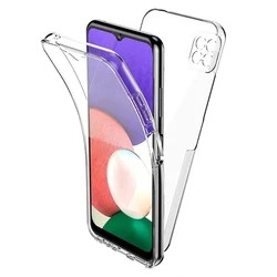 360 Toàn Thân Ốp Lưng Dành Cho Samsung Galaxy Samsung Galaxy A12 A21S A20E A50 A70 A40 A10 A41 A42 A51 A71 2 Mặt TPU Trong Suốt Funda