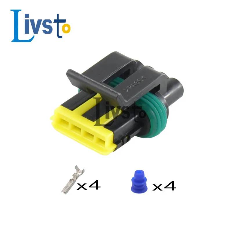 

Водонепроницаемый 4-контактный разъем для электрического провода, 5/20/50/100 шт.