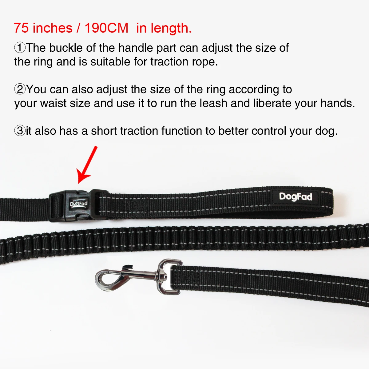 New Elastic Waist Dog Leash For Walking Running for Large Small Pet Dog Adjustable Nylon With Reflective Traction Rope