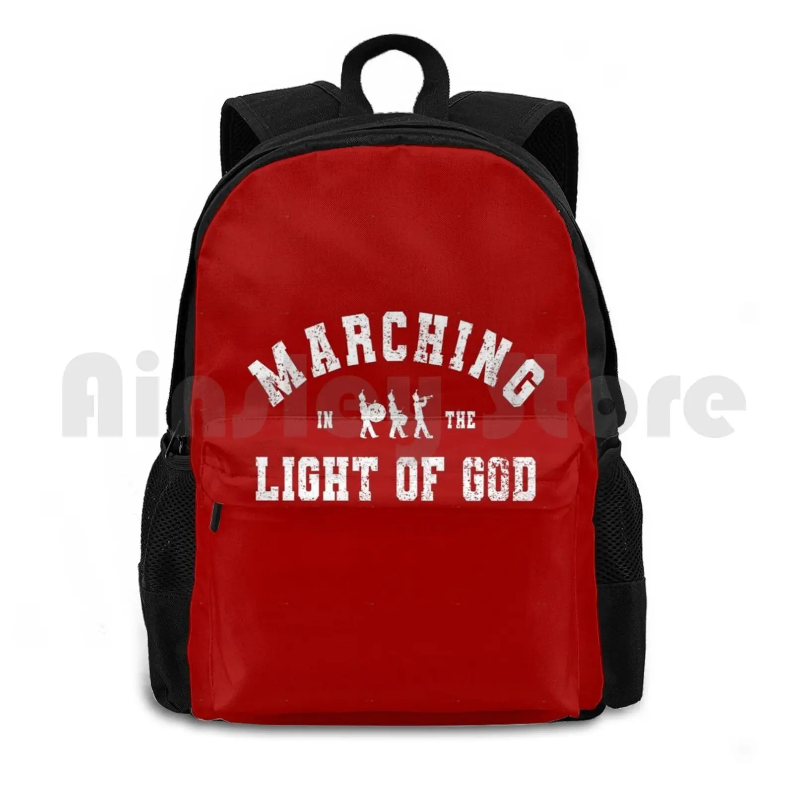 

Marching In The Light Of God Outdoor Hiking Backpack Riding Climbing Sports Bag Geek Marching Band Music Love Its Marching Band