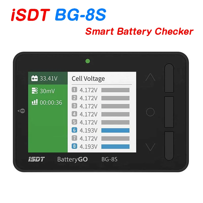 ISDT BattGo BG-8S Smart Battery Checker Balancer Receiver Signal Tester Quick Charge Function