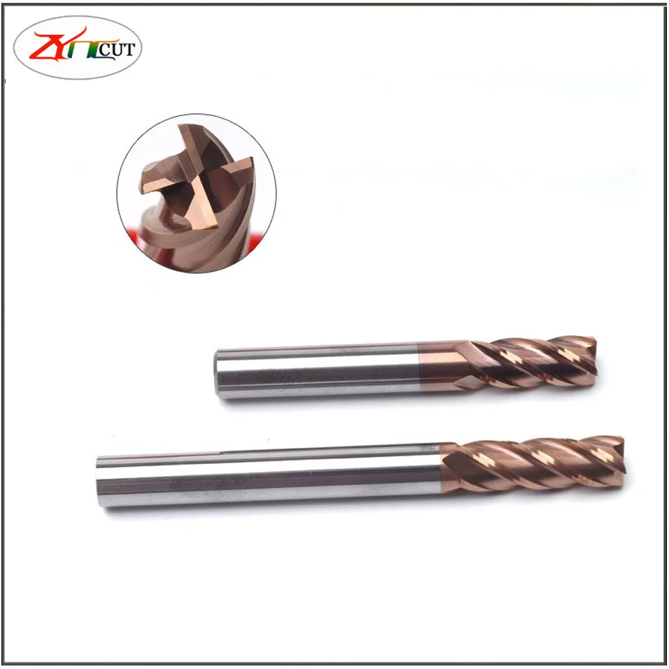 фреза по металлу 1.1-8.8mm HRC55 Milling Cutter Four edge decimal point non-standard carbide tungsten steel Flat bottom End mill