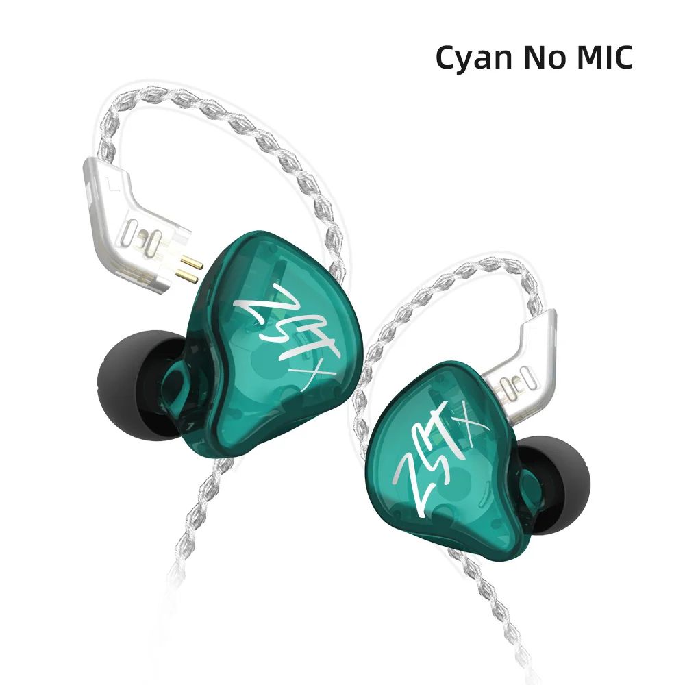 Kz-zstx 1dd + 1ba in-耳イヤホン、ハイブリッドin-耳ヘッドセット、2