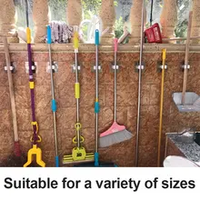 Wall-mounted Mop Organizer #3