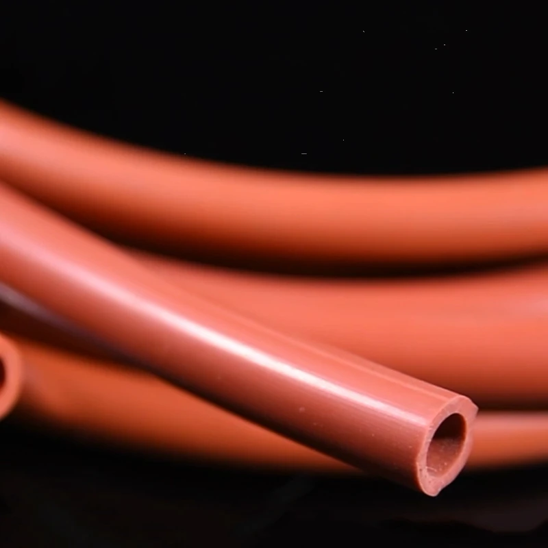 5meters RED Silicone rubber tube 3x5 4x6 5x8 6x10 7X10 8X12 mm pipe Hose