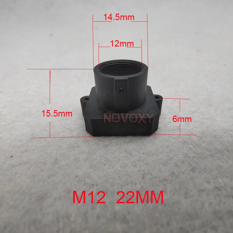 DIY M12 Lens Base 18mm Mounting Hole Spacing 6mm 8.5mm 12mm High Plastic Lens Holder PCB Board Module Lens Mount Connector