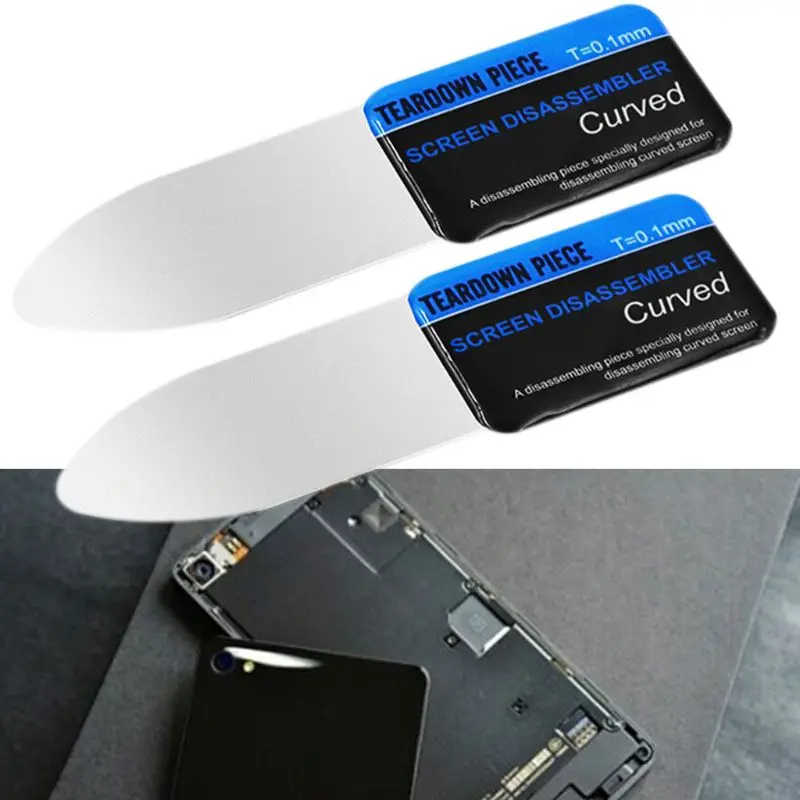 Telefone móvel curvado tela lcd spudger abertura pry cartão ferramentas ultra fino flexível do telefone móvel desmontar metal de aço