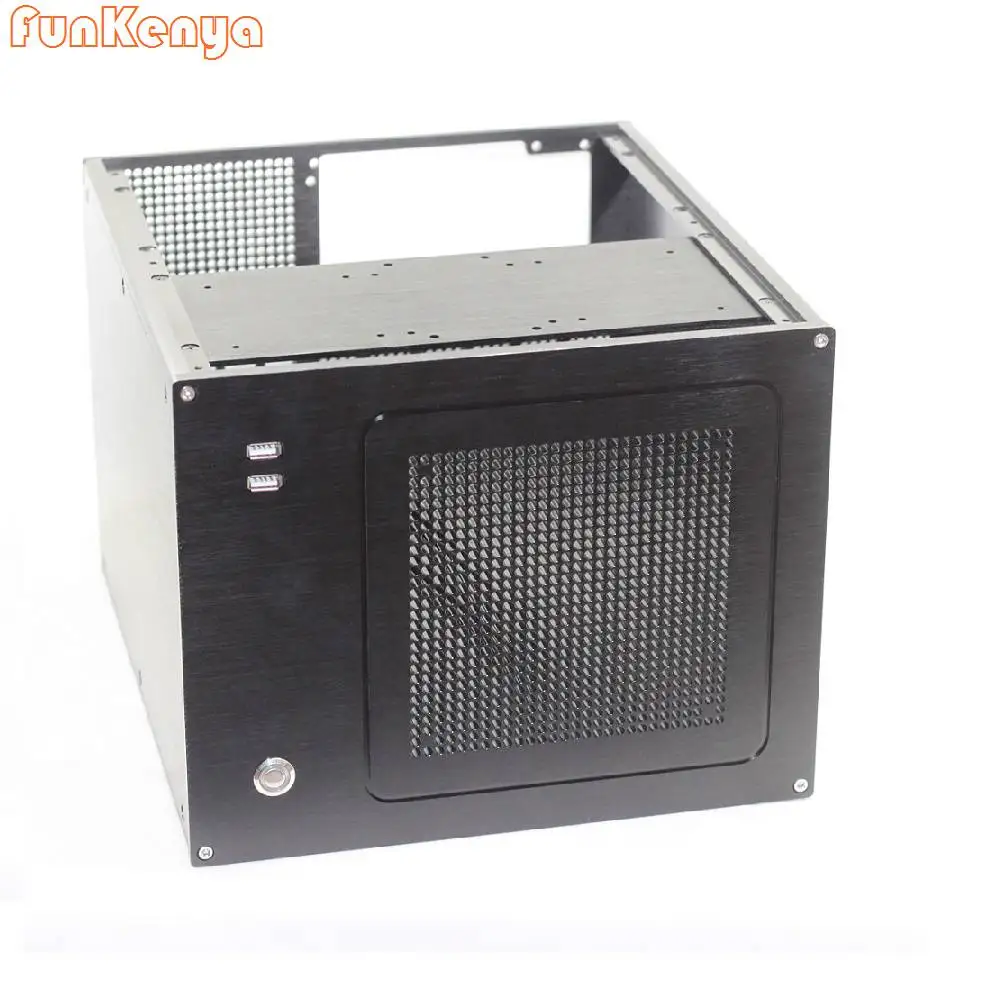 W279 H223 D311 MATX Fall HTPC USB Chassis DIY Gehäuse Fan Eloxiert Schrank NETZTEIL Home Hifi Verstärker Box