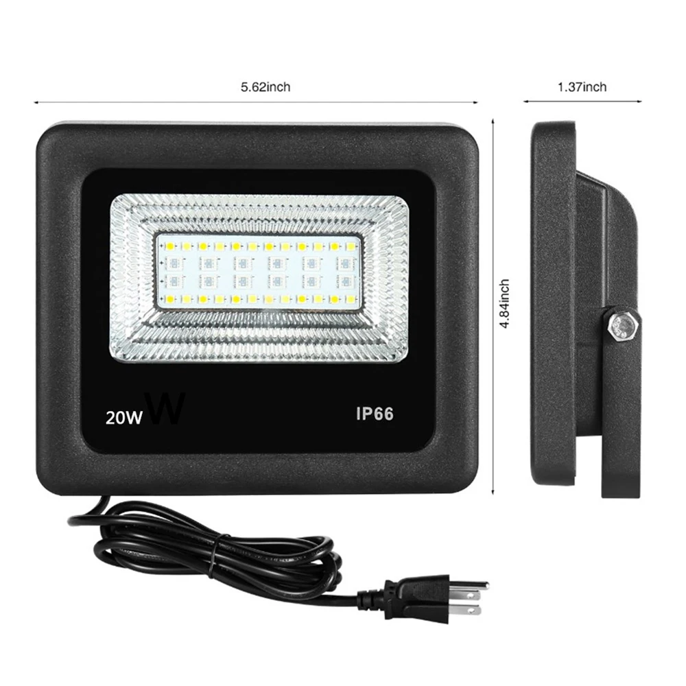 10pcs 20W Bluetooth Smart LED Flood Lights Outdoor Color Changing LED FloodLight spotlight Dimmable Wall Stage Light Garden