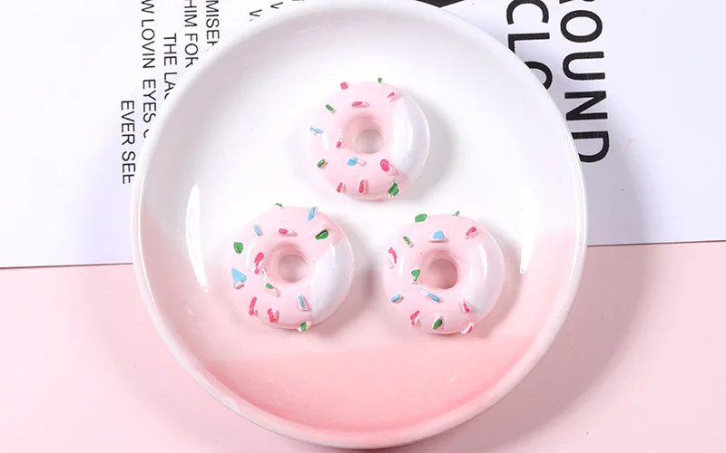 6/8/10 stücke Mini süße Süßigkeiten Donut Puppe Essen so tun, als spielen Puppenhaus Zubehör Miniatur Home Craft Dekor Kuchen Kinder Küche Spielzeug – Detail 25