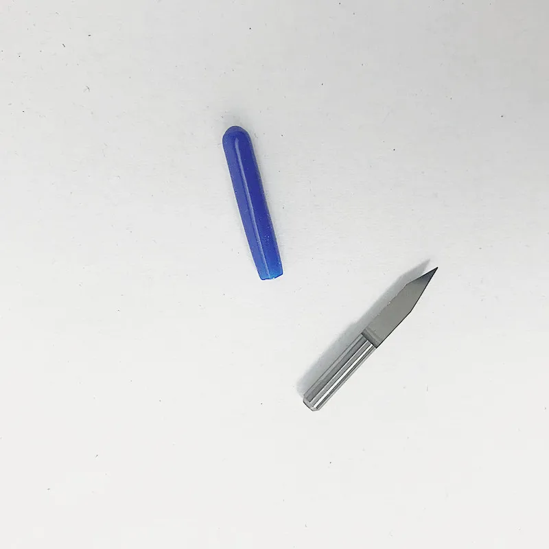 10 brocas de grabado de PCB de carburo de fondo plano en forma de V de unids/lote 3.175 vástago de 10 grados 0,2mm 20 grados 0. 2mm 20 grados 90 grados
