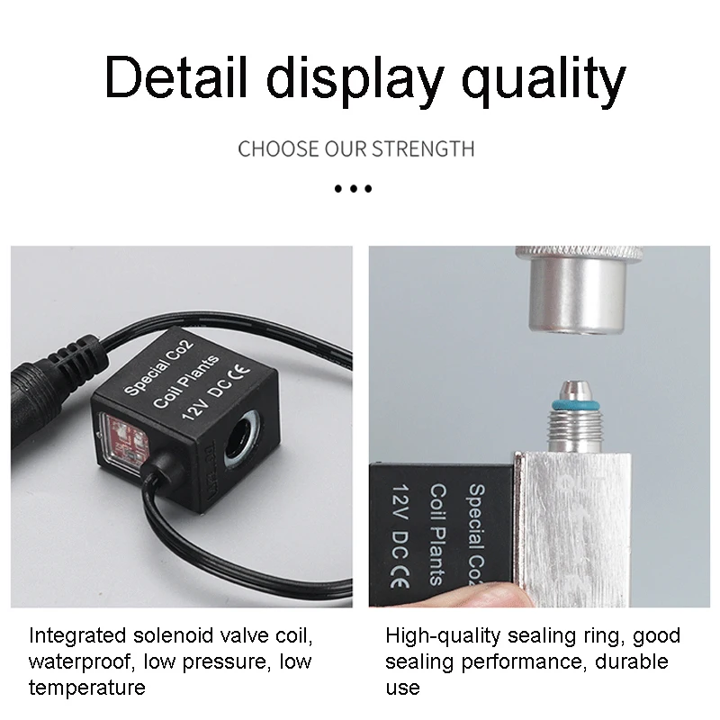 ZRDR DIY Aquarium CO2 Regler Rückschlag Blase Zähler Unabhängige Magnetventil Kit Aquarium CO2 Druckminderventil – Detail 5