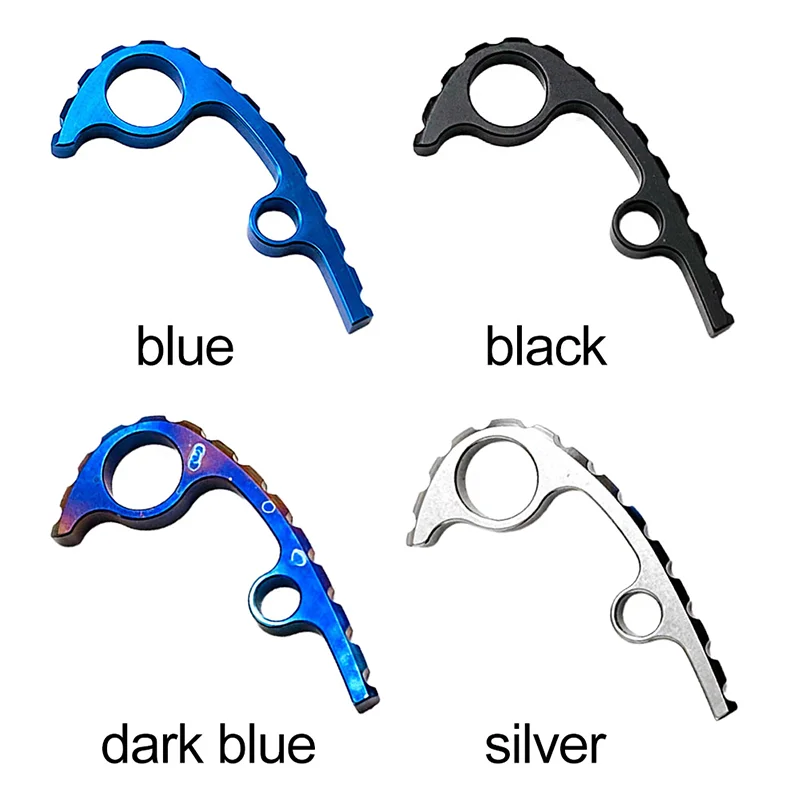 1 pezzo distanziale posteriore in titanio per Spyderco Para3 C223 gambo chiglia della colonna vertebrale coltello pieghevole EDC portachiavi Backspacer fai da te fare accessori