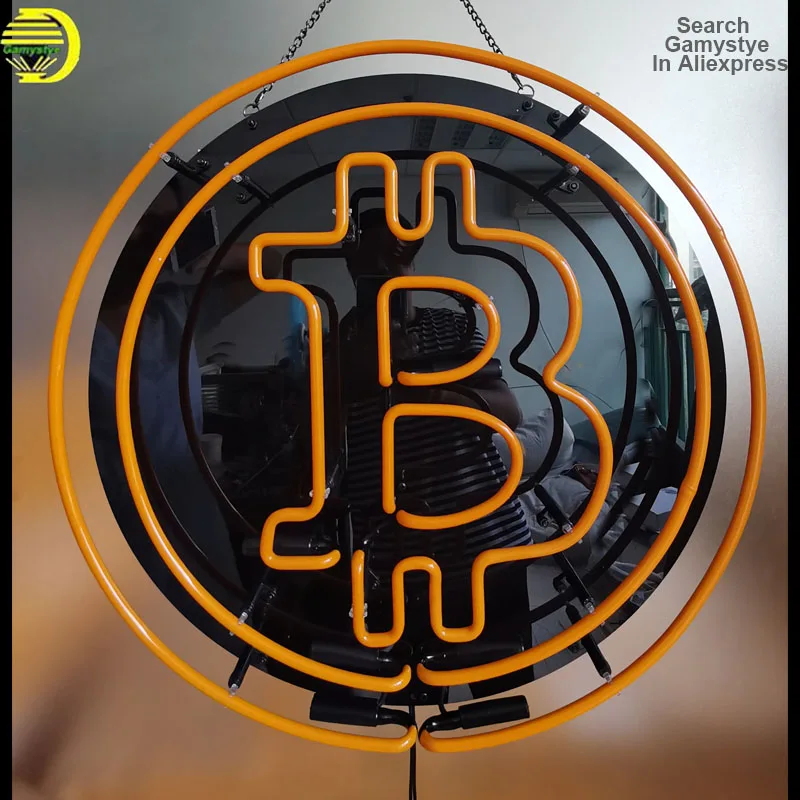 Custom Bitcoin Neon Light Sign Beer Bar Money Change Decoration Shop Indoor Neon Business Advertising Signage Neon Light Signs