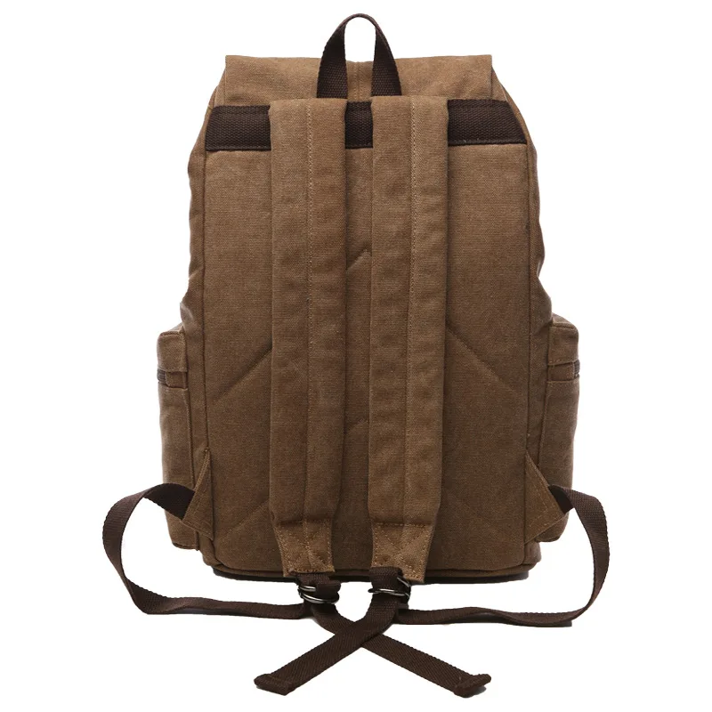 2024 New fashion men\'s backpack vintage canvas backpack school bag men\'s travel bags large capacity backpack