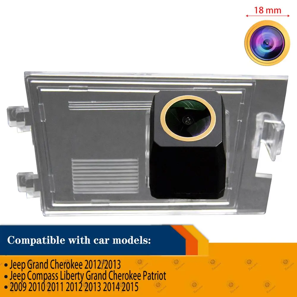 

HD 1280x720p Rear View Reversing Backup Golden Camera for Jeep Grand Cherokee Compass , Patriot Liberty , Night Vision Camera