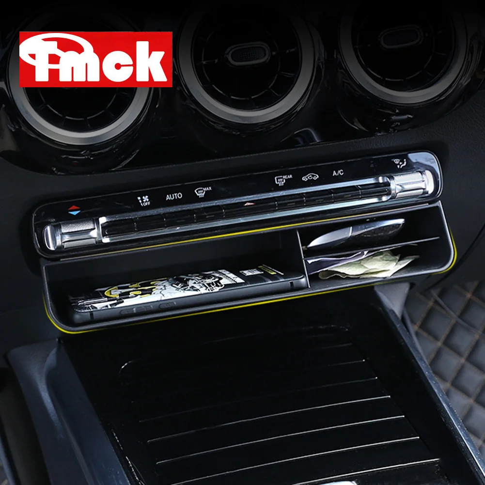 

For Mercedes Benz B GLB GLE GLS Class W247 X247 W167 X167 Car Accessories Central Control Storage Box Card Tray Holder Organizer