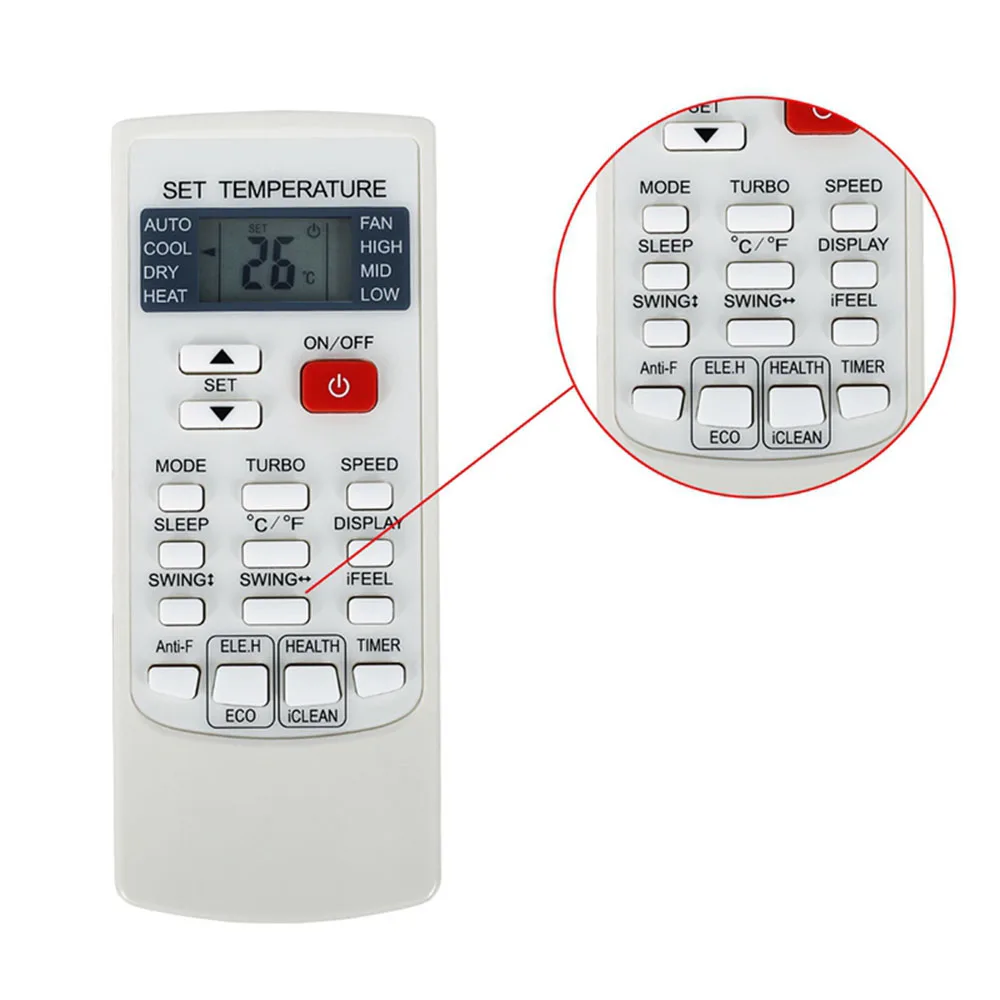 Nowy oryginalny YKR-H/102E dla AUX klimatyzator zdalnego sterowania AUXIA AC zdalnego Fit dla YKR-H/002E YKR-H/006E czuć się komfortowo