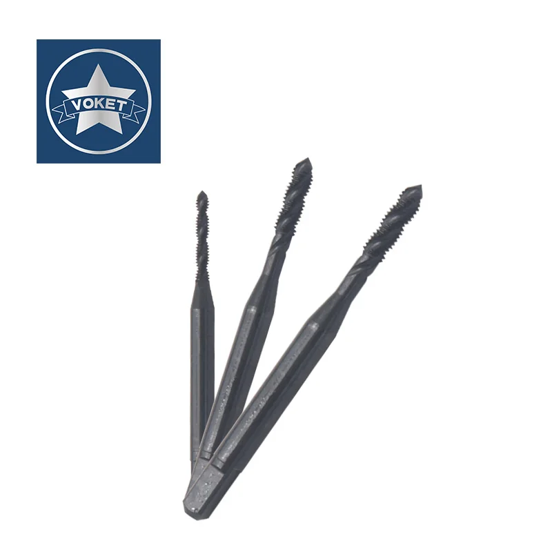 VOKET HSSE-M35 JIS Standard With OXIDATION Spiral Fluted Tap M1.4 M1.6 M1.7 M1.8 M2 M2.2 M2.5 M2.6 Machine Screw Thread Taps
