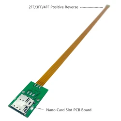 SIM standart kablo yuvası uzatma dönüştürücü FPC kablo w/ 30cm 2FF 3FF 4FF pozitif Resvers boyutu Nano boy PCB sabit kurulu