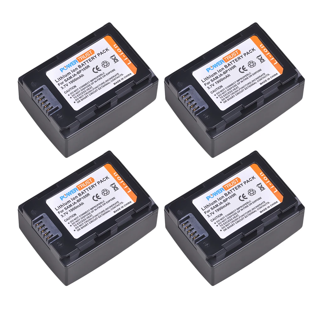 1X1900 mAh IA-BP105R BP105R wymiana bateria do Samsunga HMX-F80, HMX-F80BN, HMX-F80SN, HMX-F90, HMX-F90BN, HMX-F90WN