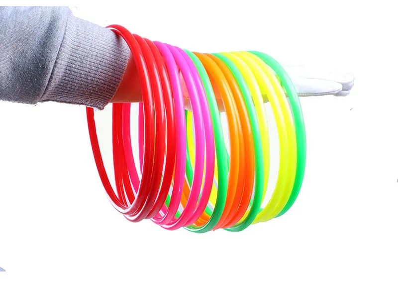 Sport Toy 8cm 20pcs Outdoor Colorful Plastic Hoopla Rings Throwing Circles For Children Kid Fun Sport Toy 2021