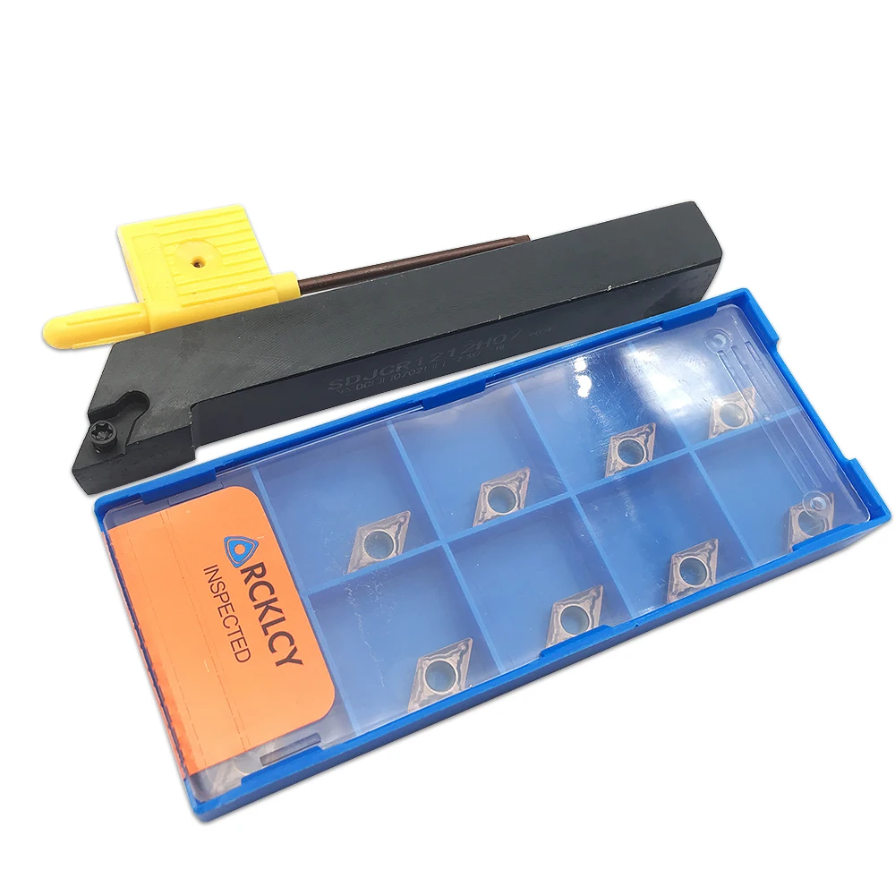 Suporte de ferramenta de torneamento interno sdjcr1212h07 sdjcr1616h07 sdjcr2020k07 + dcmt070204 alta qualidade carboneto inserção cnc últimas ferramentas