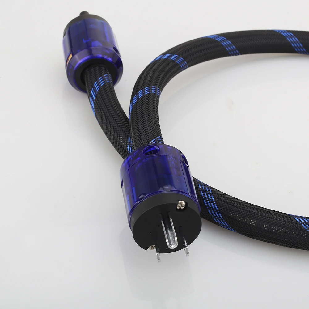 HI-End ทองแดงบริสุทธิ์สายไฟสาย Audiophile สายไฟ CableUS ปลั๊กรูปที่8 IEC C7 IEC สายไฟ HIFI