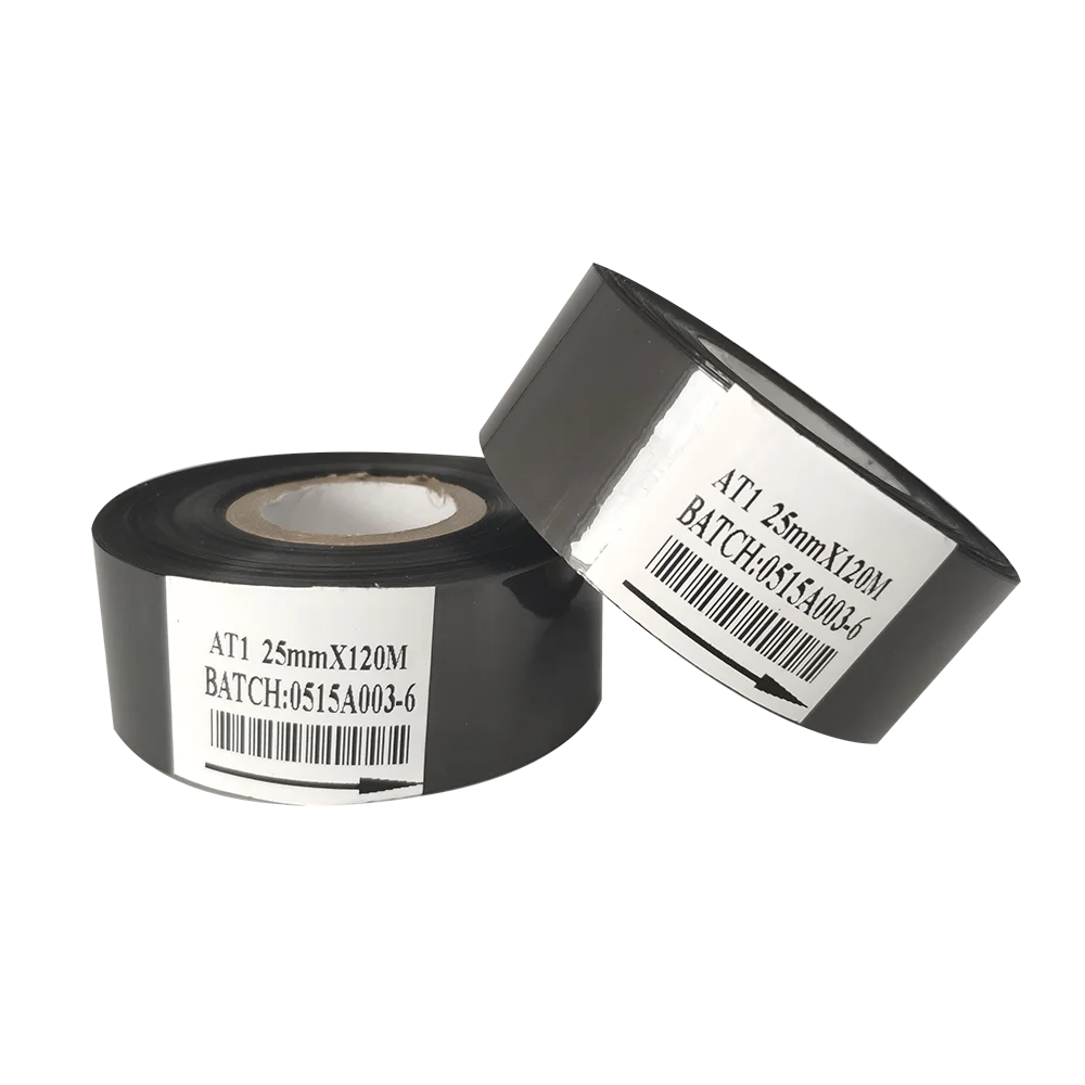 

Original coding foil from factory 30mm batch printing machine Black color hot foil ribbon