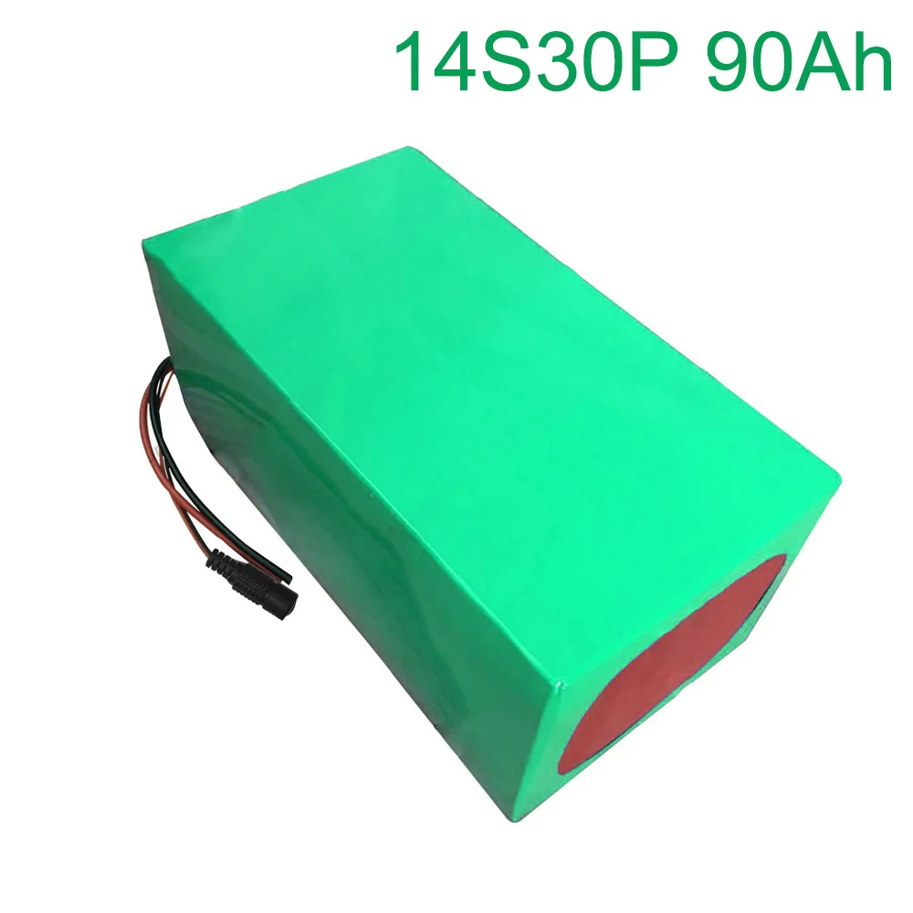 

52V 90Ah 14S30P 18650 Li-ion Battery electric two Three wheeled motorcycle bicycle 380*250*140mm