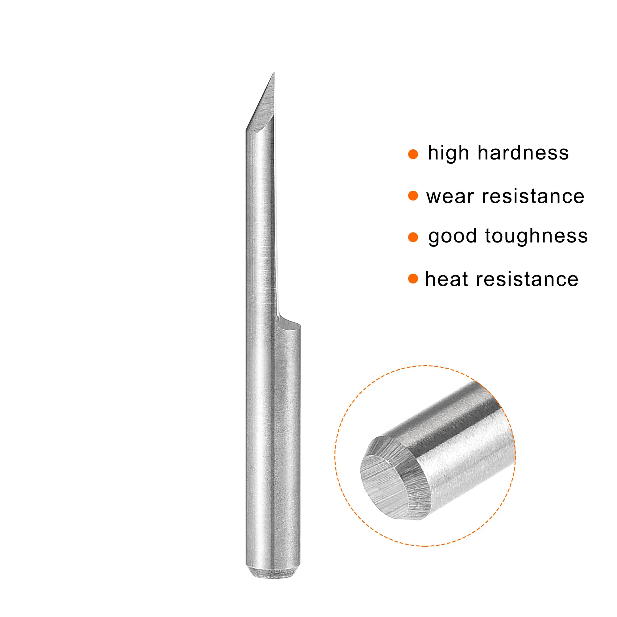 Uxcell-broca de grabado en madera, herramienta de enrutador CNC de punta de 60 grados y 3.175mm, vástago de 1/8mm y 0,2 pulgadas, para PVC acrílico MDF PC 10 piezas