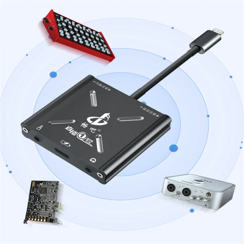 Missgoal Externe 8 Pin Live Soundkarte Lautsprecher Audio Interface Adapter Für Iphone Android Kopfhörer Hohe Qualität Live Konverter