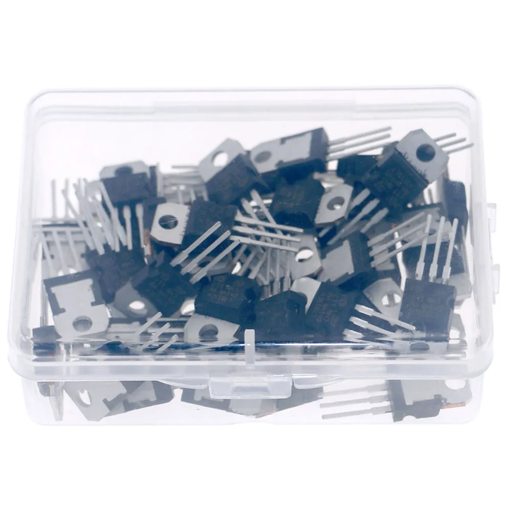 Transistor regulador de voltaje, caja de 50 unids/lote, LM317T, L7805, L7806, L7808, L7809, L7810, L7812, L7815, L7818, L7824, 7905, 7912, 7915,