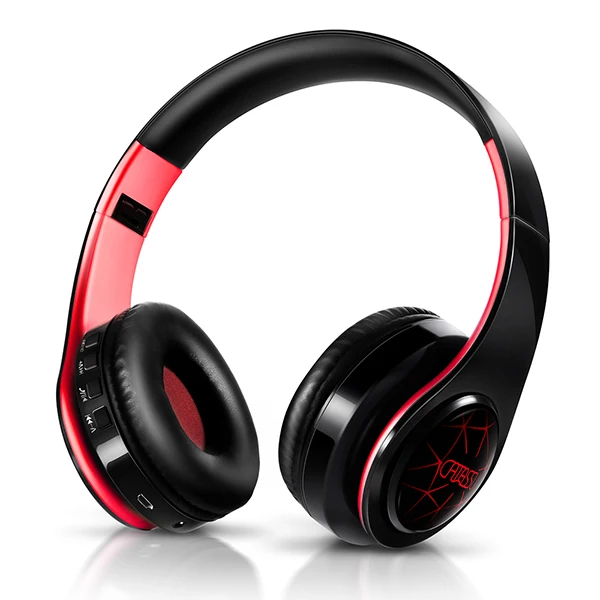 Nieuwe aanwinst LED-ademhalingslampjes Draadloze Bluetooth-hoofdtelefoon Mobiele headset Ondersteunt mobiele computer tablet Zware bas