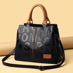 2 Layers Luxury Handbags Ladies Bags Designer Letters Women's PU Leather Hand Shopping Bags Female Shoulder Crossbody Sac A Main