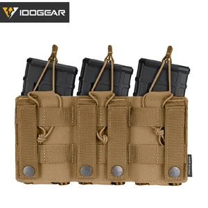 حقيبة IDOGEAR التكتيكية LSR 556 Mag Triple Mag Carrier MOLLE حقيبة قطع بالليزر 3567 أعلى 6 مبيعات 556 ذخيرة مزيفة - رقم 4